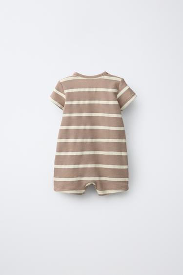 GRENOUILLÈRE COURTE GAUFRÉE - Marron de Zara - Image 1