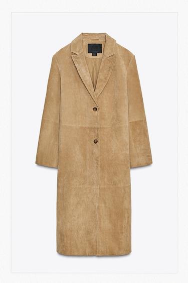 ПАЛЬТО ИЗ ЗАМШИ — ZW COLLECTION LIMITED EDITION — БЕЖЕВЫЙ от Zara