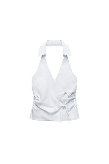 HALTER TRENCH COAT TOP