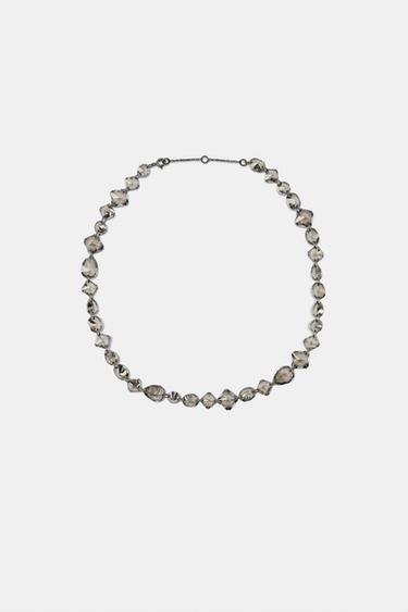 CRYSTAL CHOKER NECKLACE - Silver by Zara - Image 0