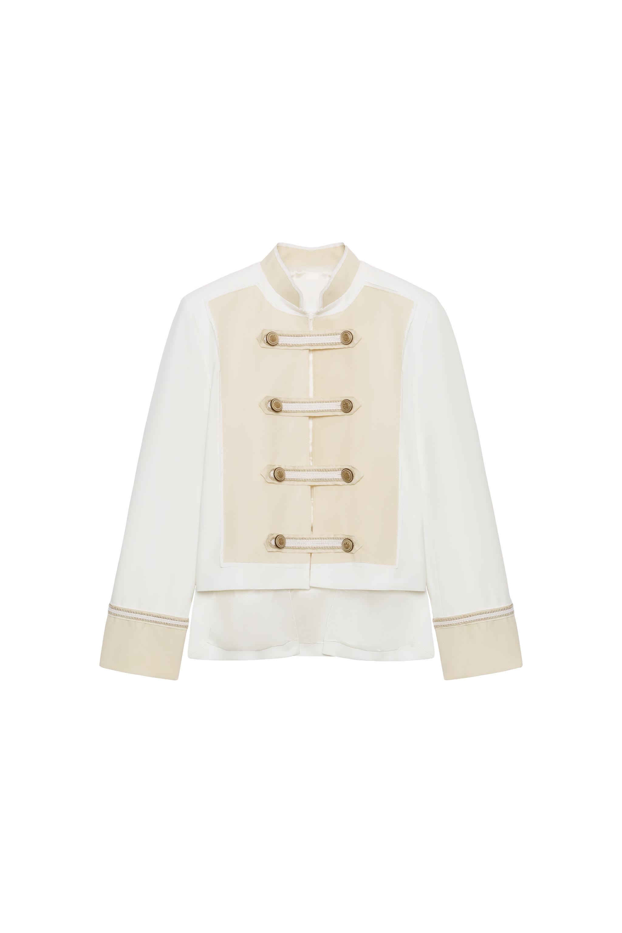 まとめ売り　ジャケット　ワンピース　グレース　ZARA ダブスタアンタイトル　ミリーロキト ZW COLLECTION JACKET WITH BUTTON DETAILS - White | ZARA United States