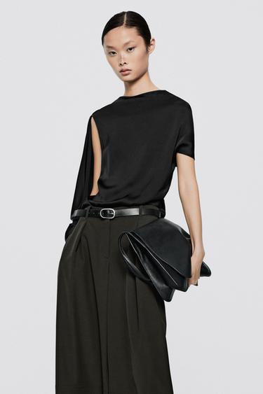 Satin top with back detail - LIMITED EDITION — Black 2