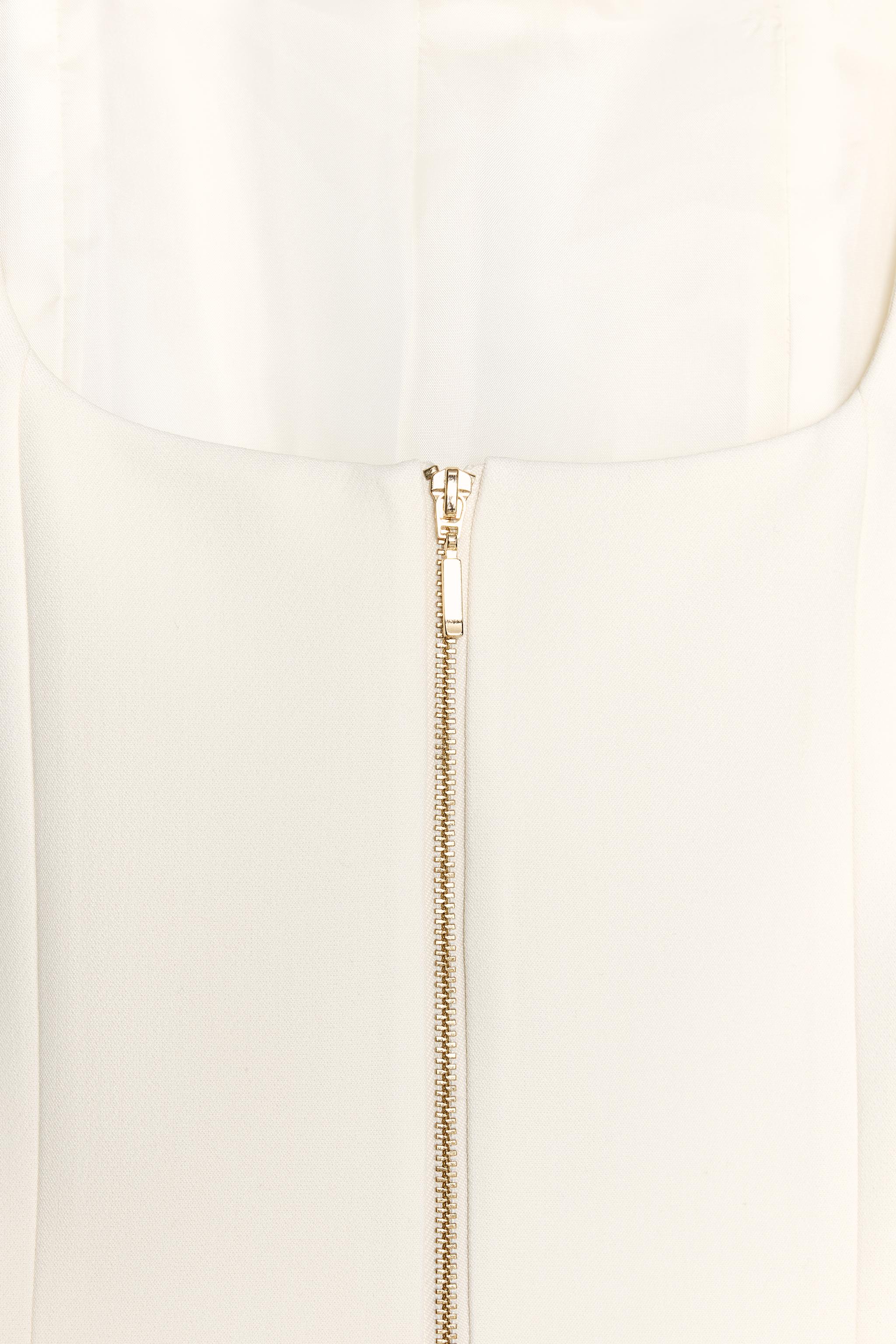ZARA ジッパービスチェストップス アイボリー ジッパービスチェトップス - エクリュ | ZARA Japan / 日本