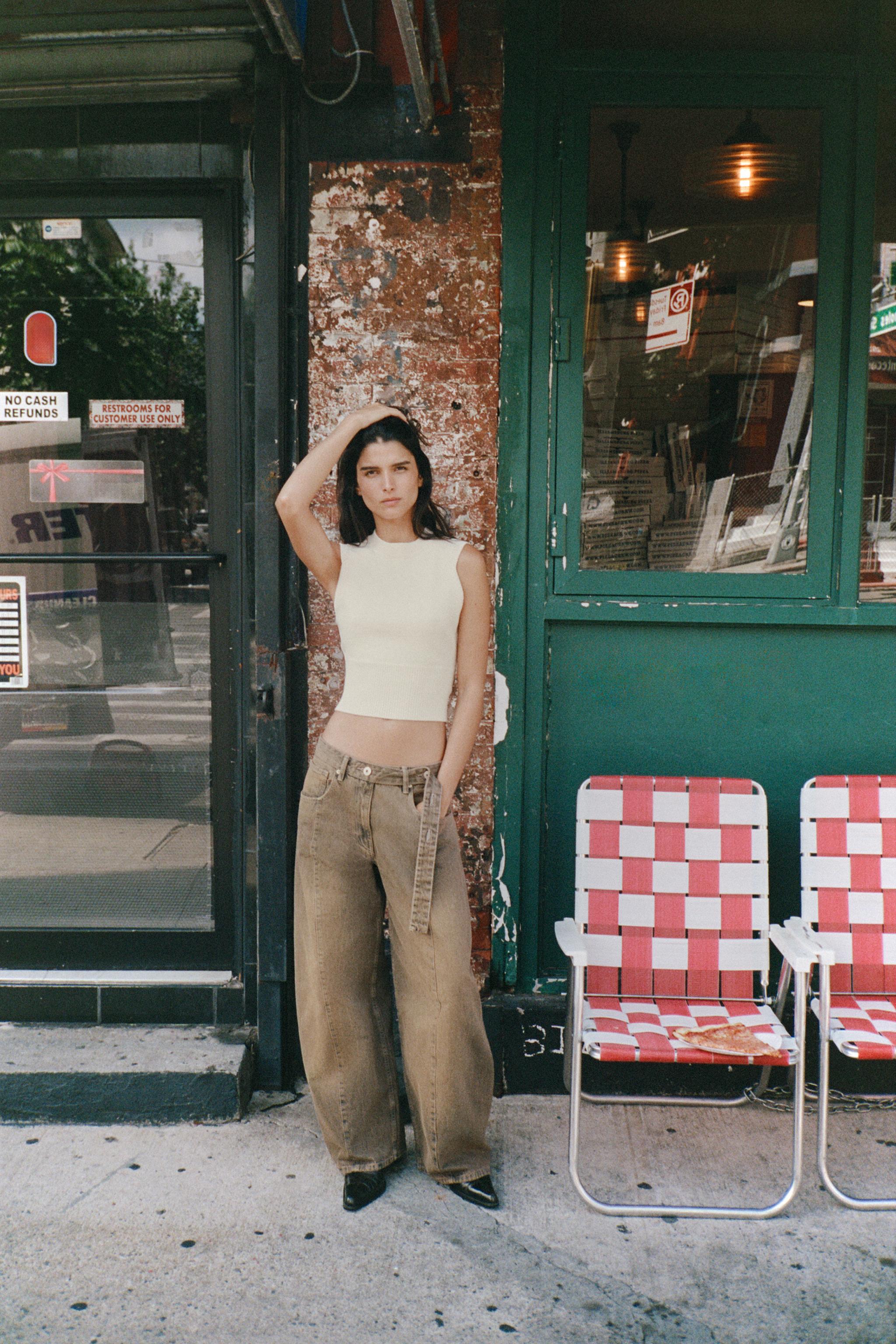 SLEEVELESS KNIT TOP - Eggplant | ZARA United States