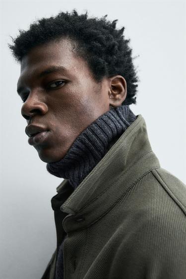 SURCHEMISE STRUCTURÉE CONFORT - Vert foncé de Zara - Image 5