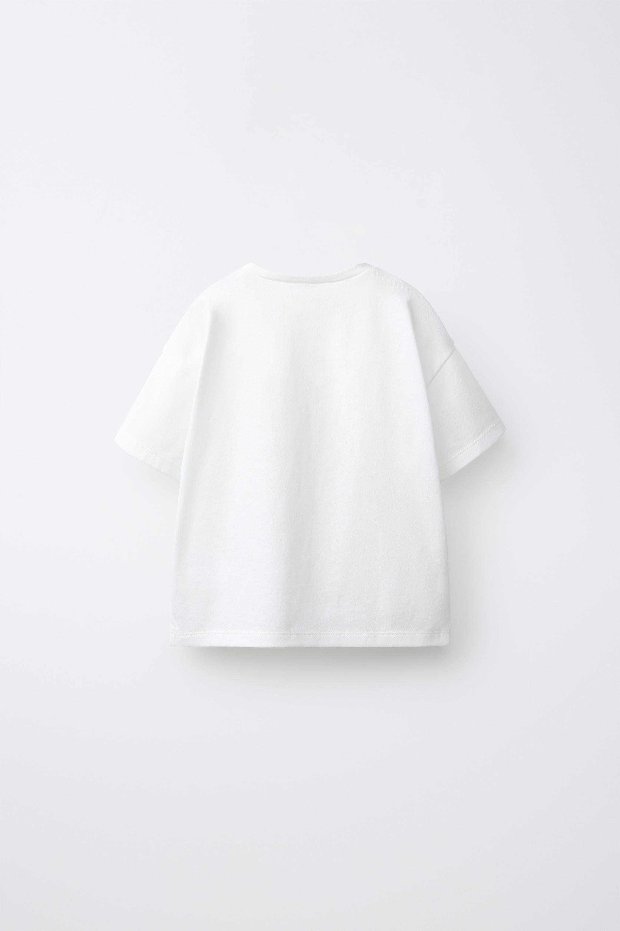 T-SHIRT IMPRIMÉ EN VELOURS BOUCLÉ