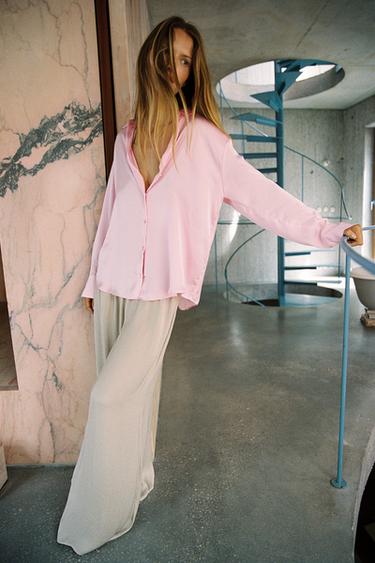 PANTALÓN FLUIDO ANCHO - Cava de Zara