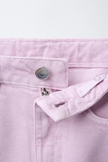 WIDE-LEG JEANS - Light mauve by Zara - Image 2