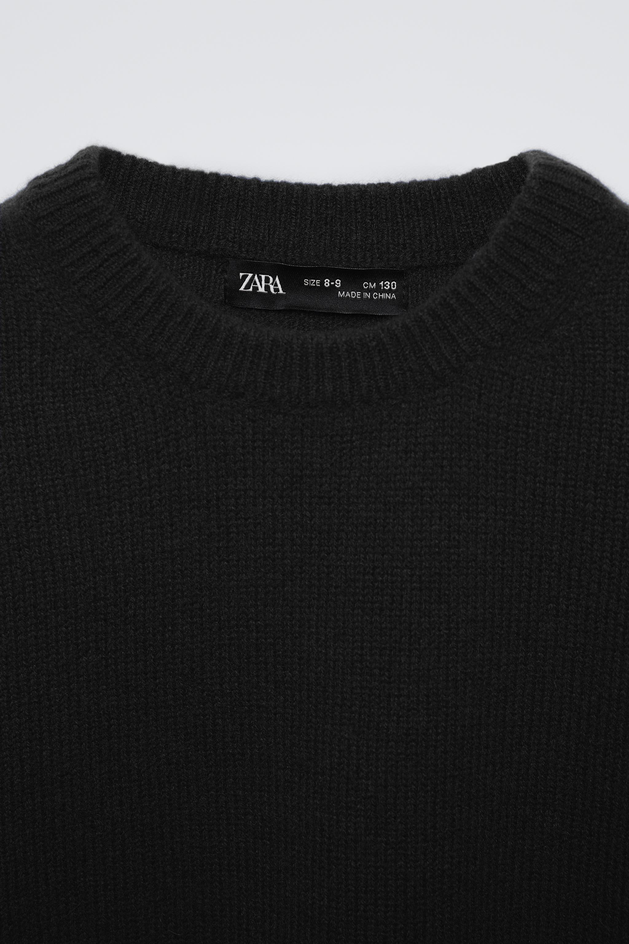 100% CASHMERE KNIT SWEATER - Black | ZARA United States 100% CASHMERE KNIT SWEATER - Black | ZARA United States