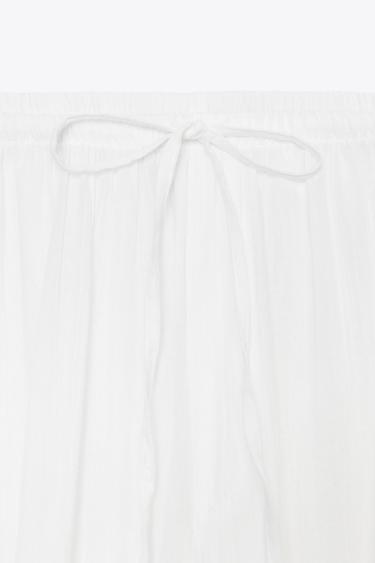FLOWING BALLOON TROUSERS - White by Zara - Image 7