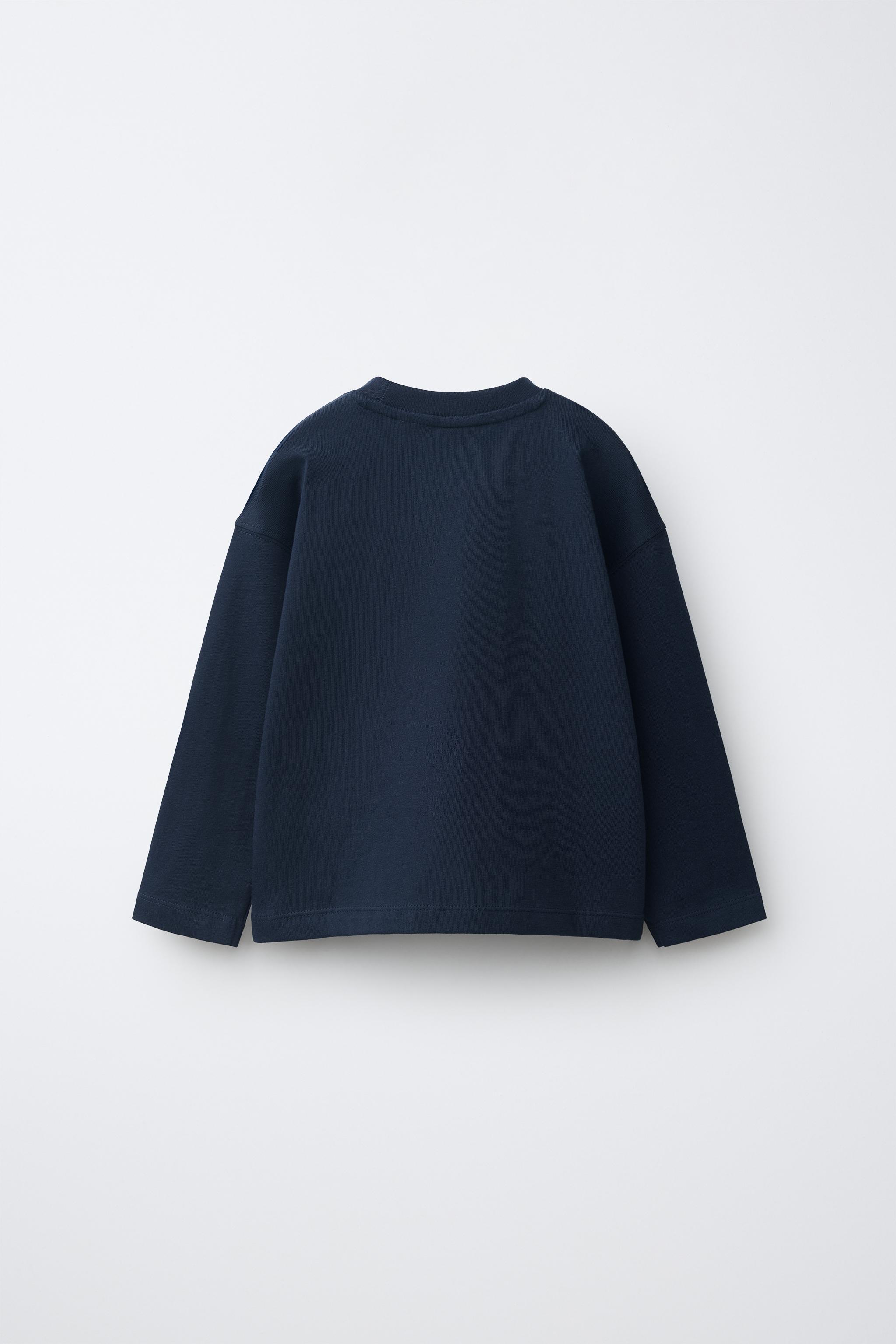 PLAIN T-SHIRT — Navy blue