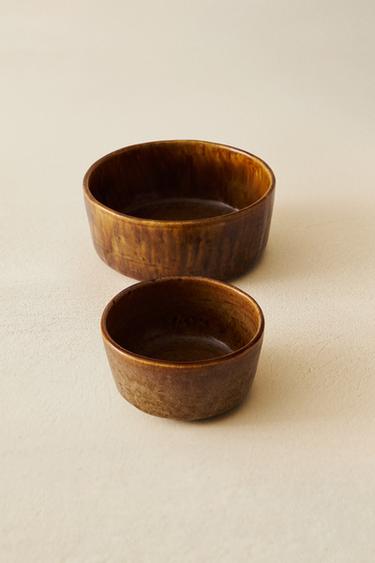 BROWN STONEWARE BOWL - Pumpkin by Zara - Image 4