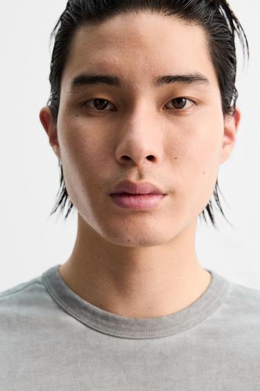 ÁO PHÔNG RELAXED FIT BẠC MÀU - Màu xám từ Zara