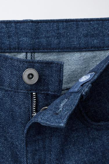 BERMUDA LONGUE EFFET CHINÉ - Bleu de Zara - Image 2