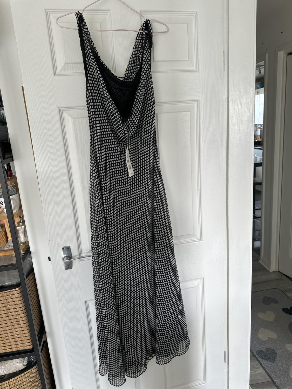 ZW COLLECTION POLKA DOT MIDI DRESS - Image 4
