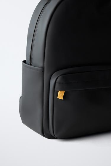 RUBBERISED SCHOOL BACKPACK - Black by Zara - Image 2