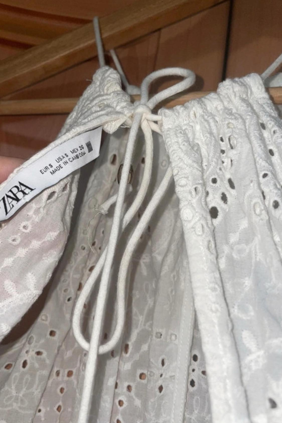 DRESS WITH CUTWORK EMBROIDERY - Image 4