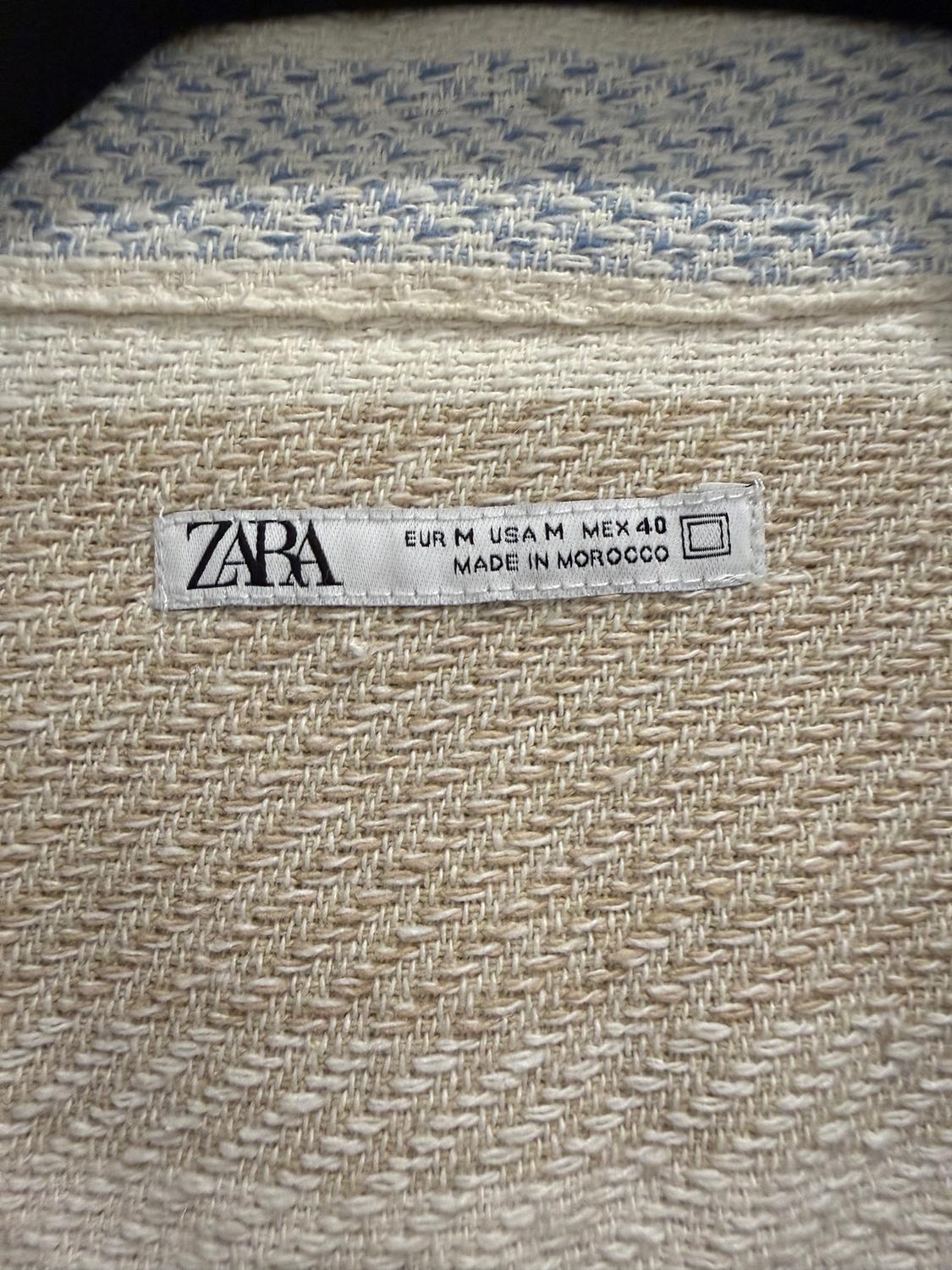 STRIPED TEXTURED OVERSHIRT - Image 4