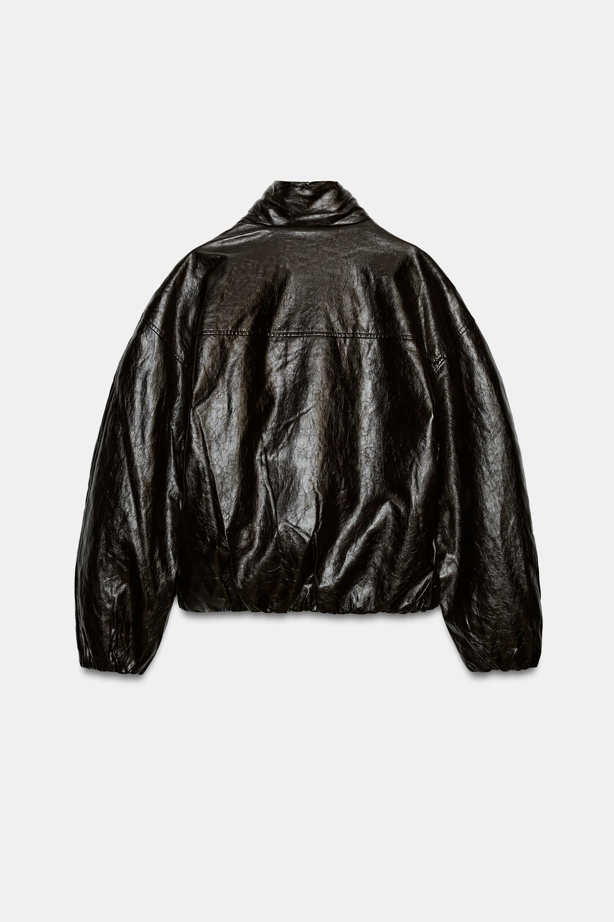 ZW COLLECTION FAUX LEATHER PADDED JACKET