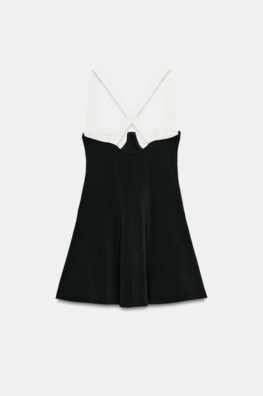 ROBE COURTE SKATER - Noir / Blanc de Zara - Image 5