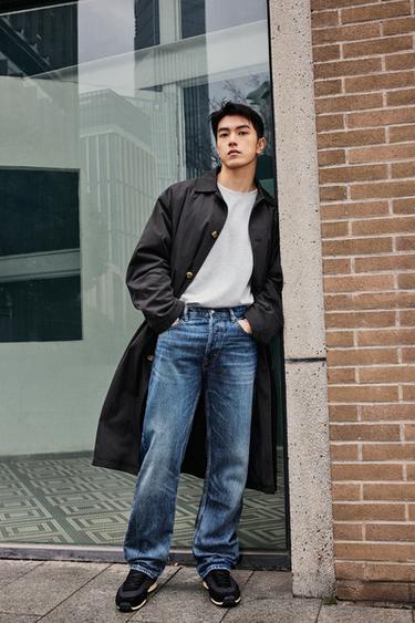 Zara 直筒版牛仔褲 - 藍色