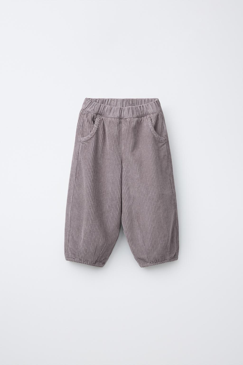 SUEDE BALLOON TROUSERS