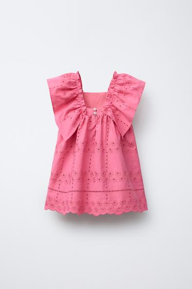 EMBROIDERED FLORAL DRESS - Strawberry by Zara - Image 1