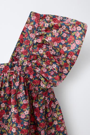 FLORAL PRINT DRESS MADE WITH LIBERTY FABRIC - Pink by Zara