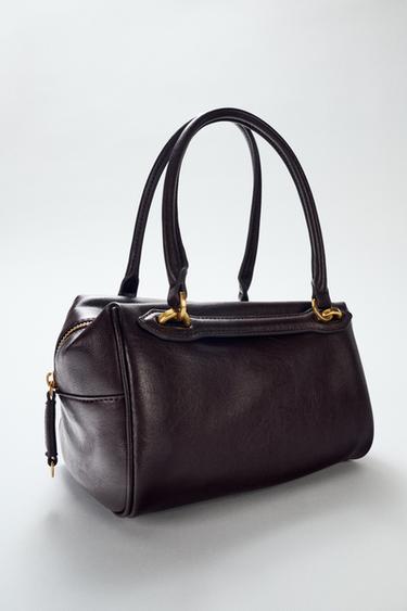 MINI BOWLING BAG - Brown by Zara