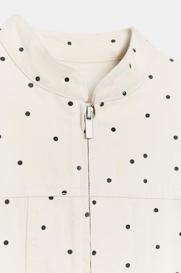 VESTE CINTREE À POIS - unique de Zara - Image 8