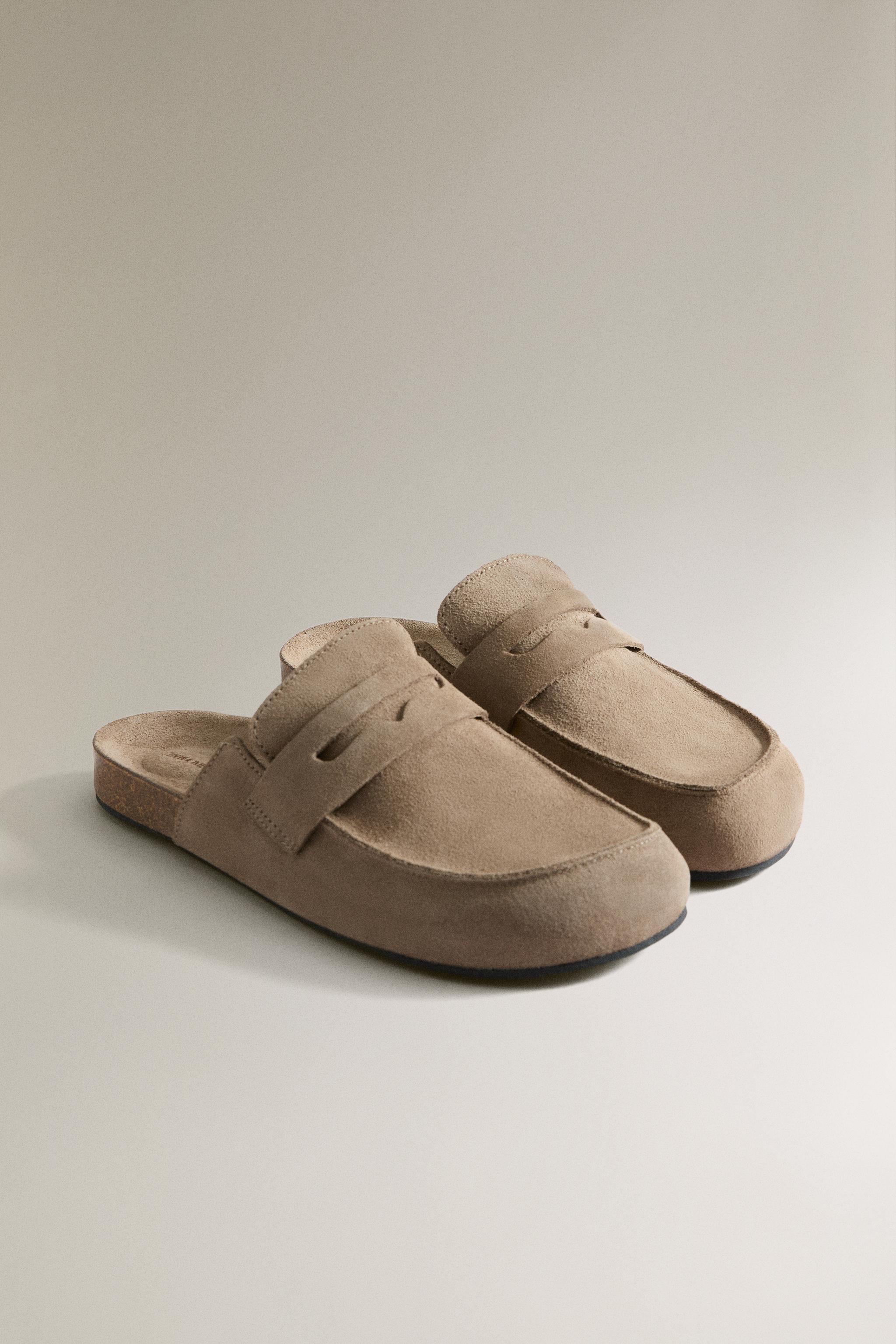 MULE CLOG SLIPPERS LEATHER EYE MASK