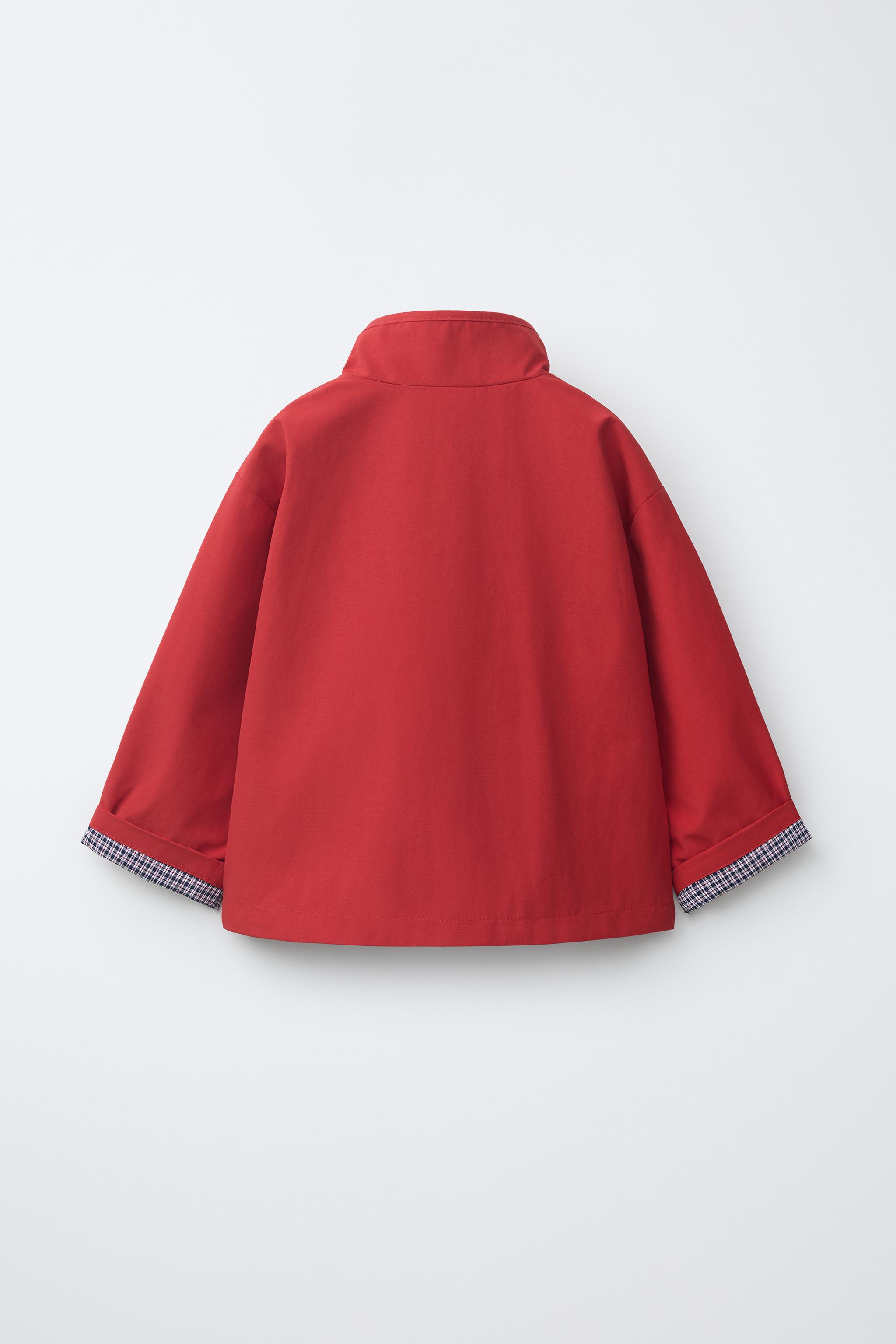 BLOUSON DOUBLURE IMPRIMÉ CARREAUX