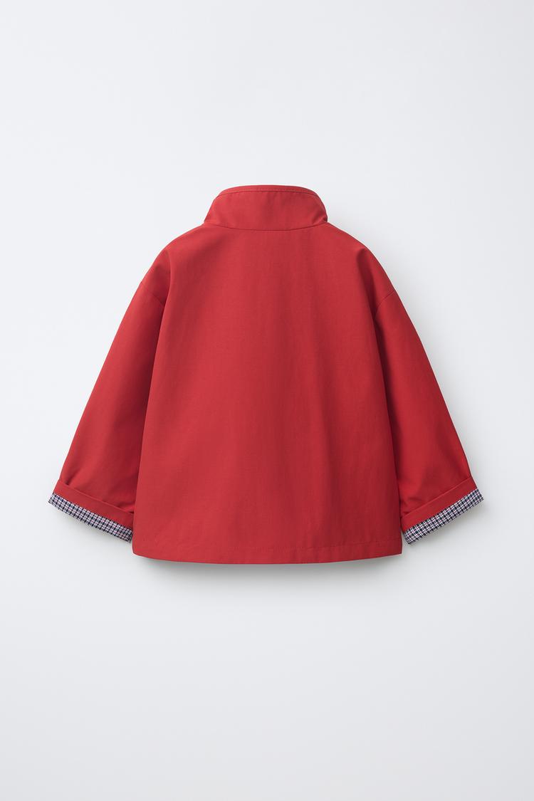 Chaqueta forrada con estampado de cuadros 4