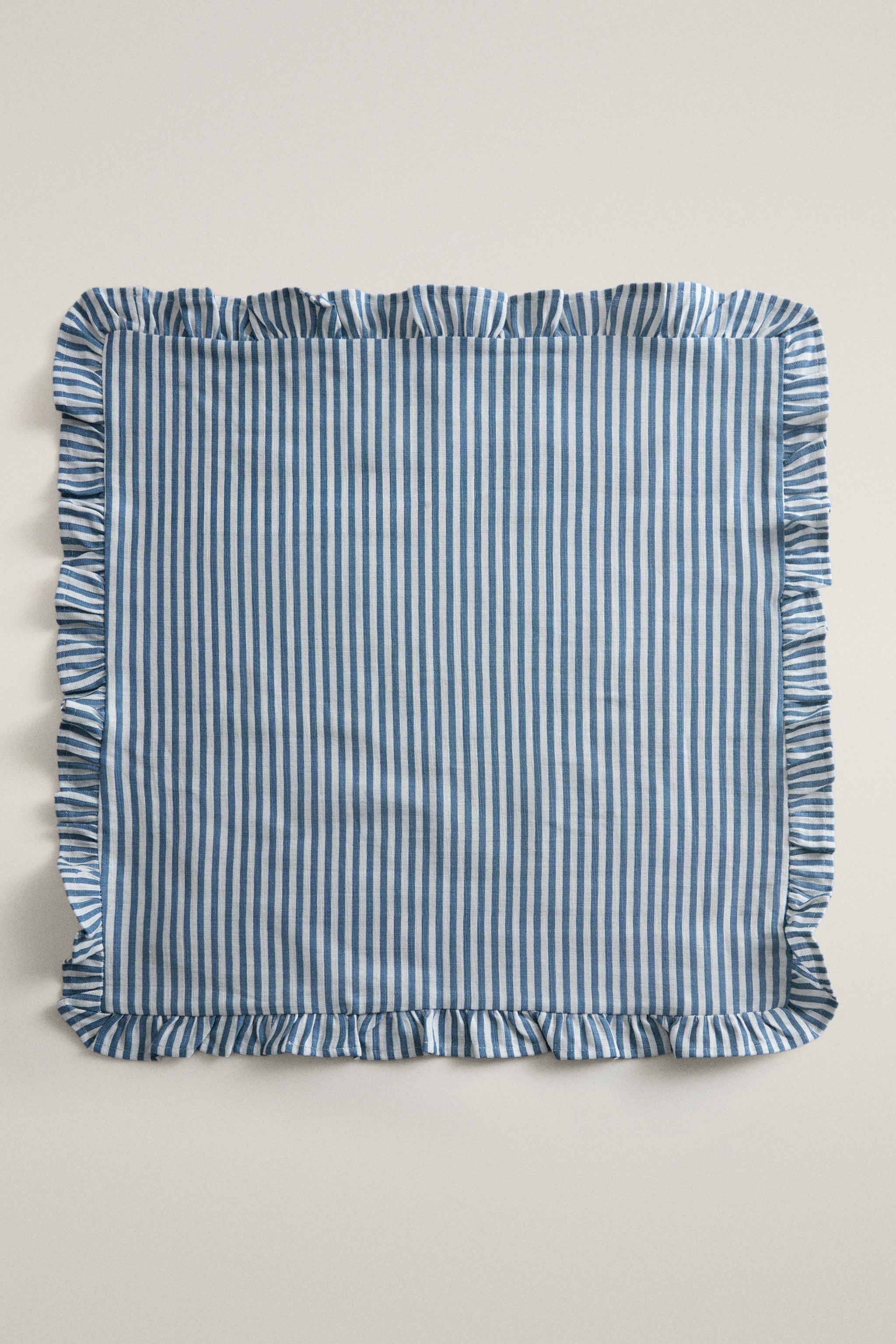 COTTON NAPKINS WITH RUFFLES (PACK OF 2)