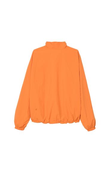 RELAXED FIT WINDBREAKER POUCH POCKET JACKET - Orange by Zara - Image 3