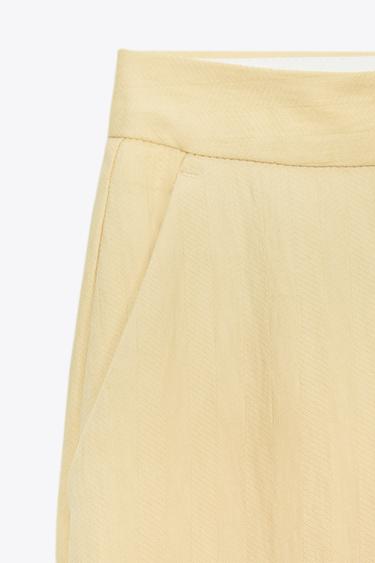 PANTALON DROIT À TEXTURE - Bis de Zara - Image 7