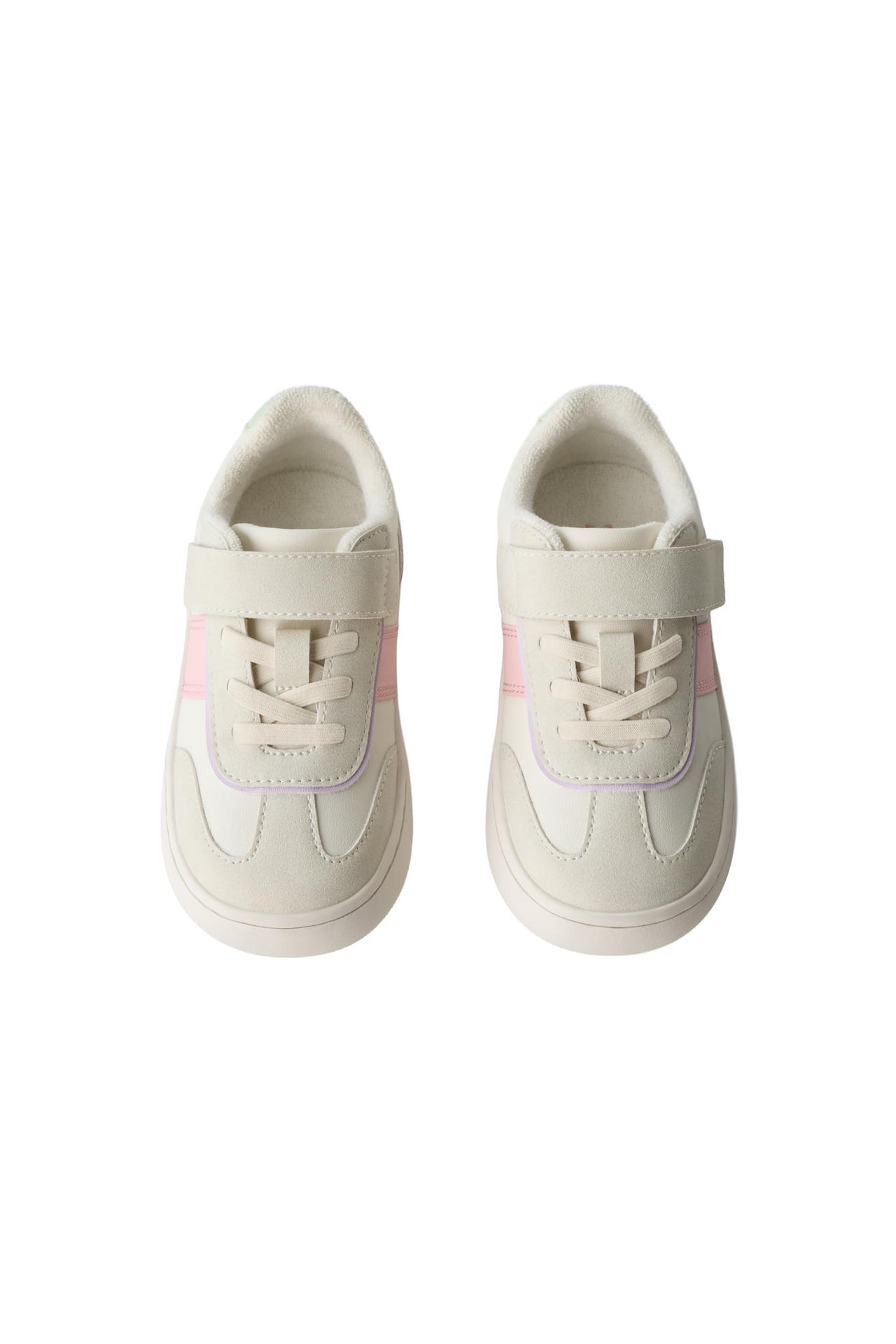 CONTRASTING BAREFOOT SNEAKERS — White