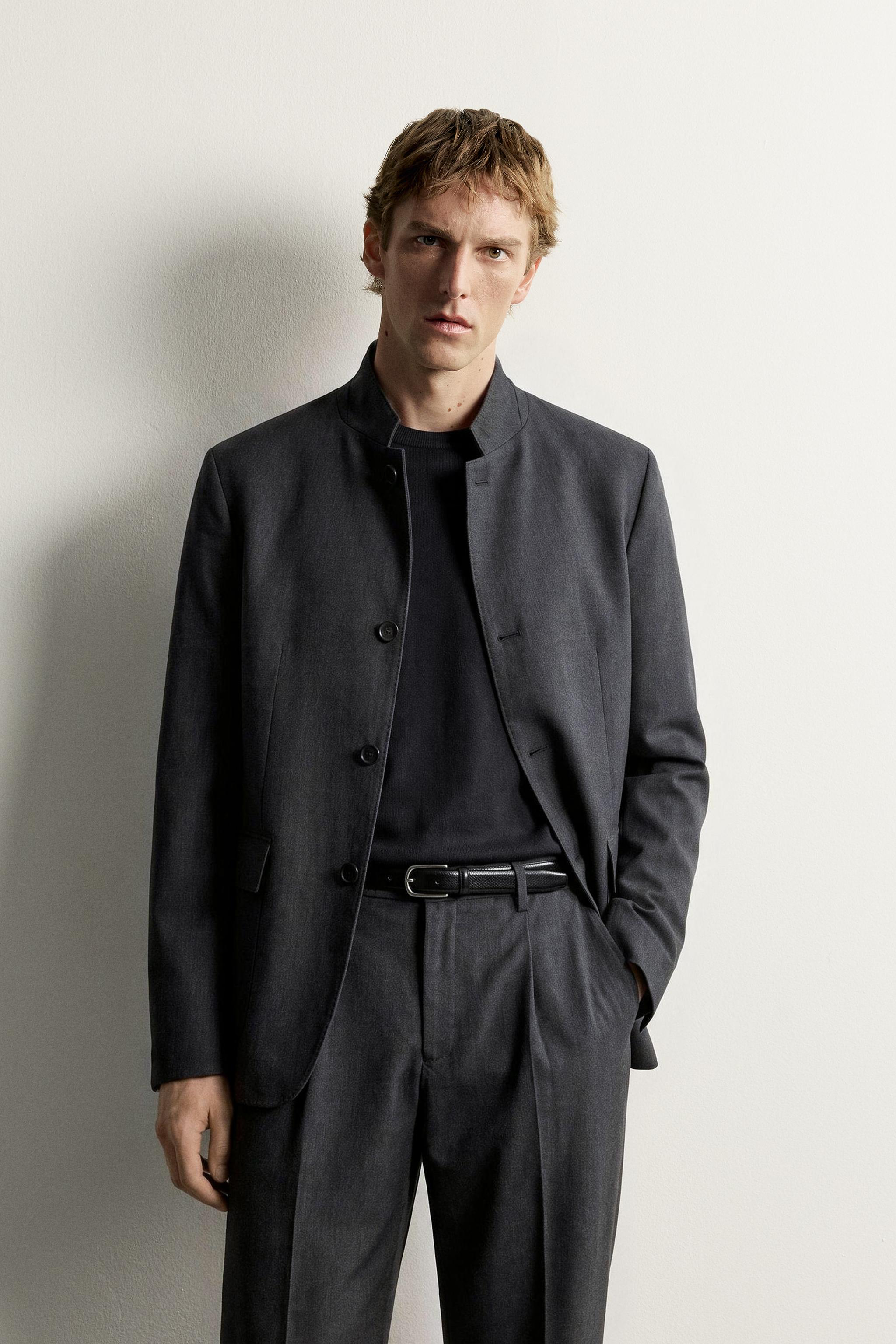 Zara DİK YAKA TAKIM BLAZER REGULAR FIT görsel 2