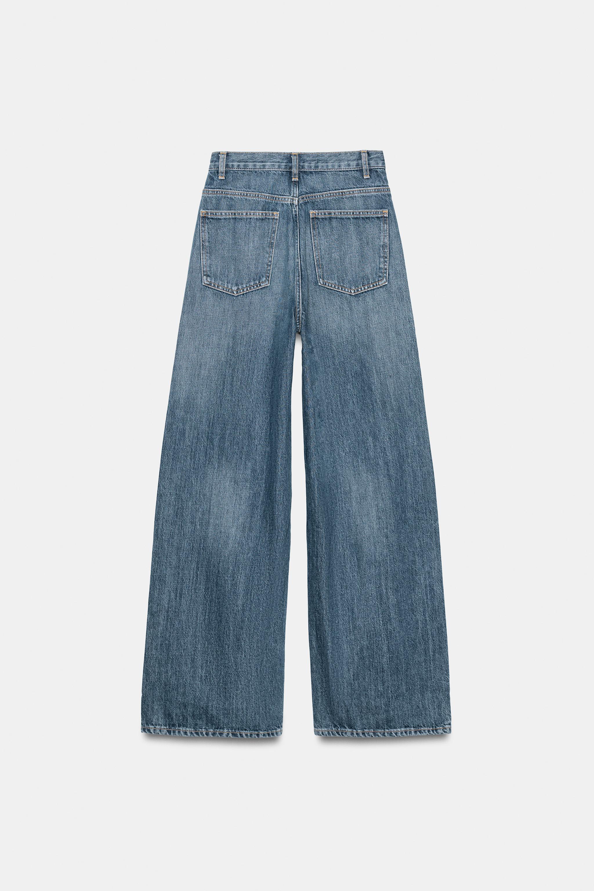 JEANS TRF WIDE LEG TAILLE HAUTE CROISÉE