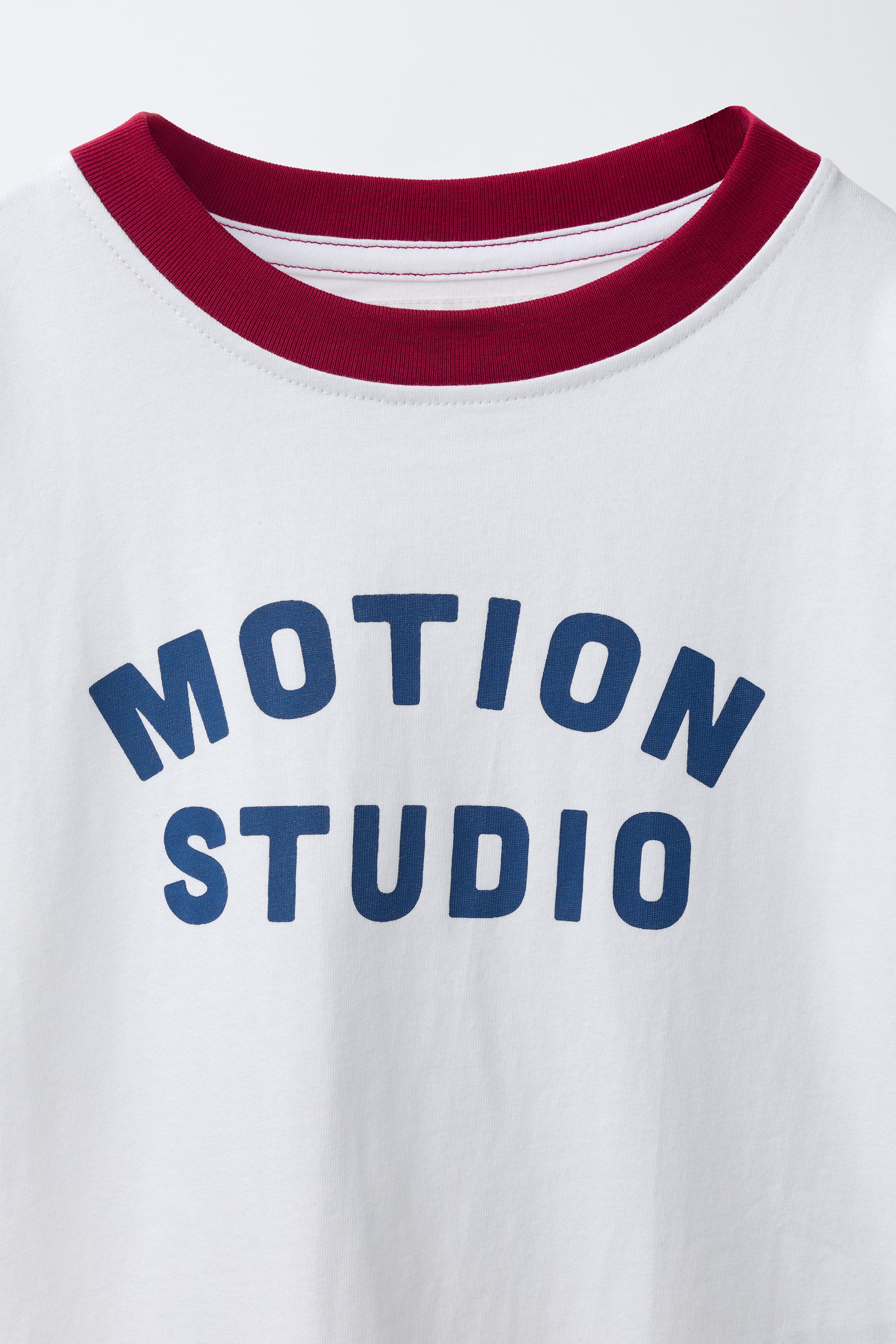 Детские футболки Zara GRAPHIC TEXT T-SHIRT — фото 4