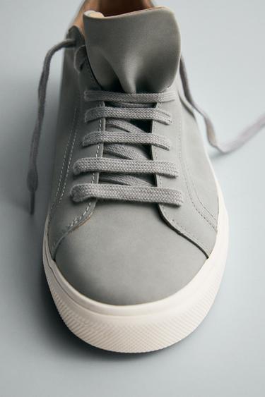 Zara BASIC SNEAKERS - Khaki Green