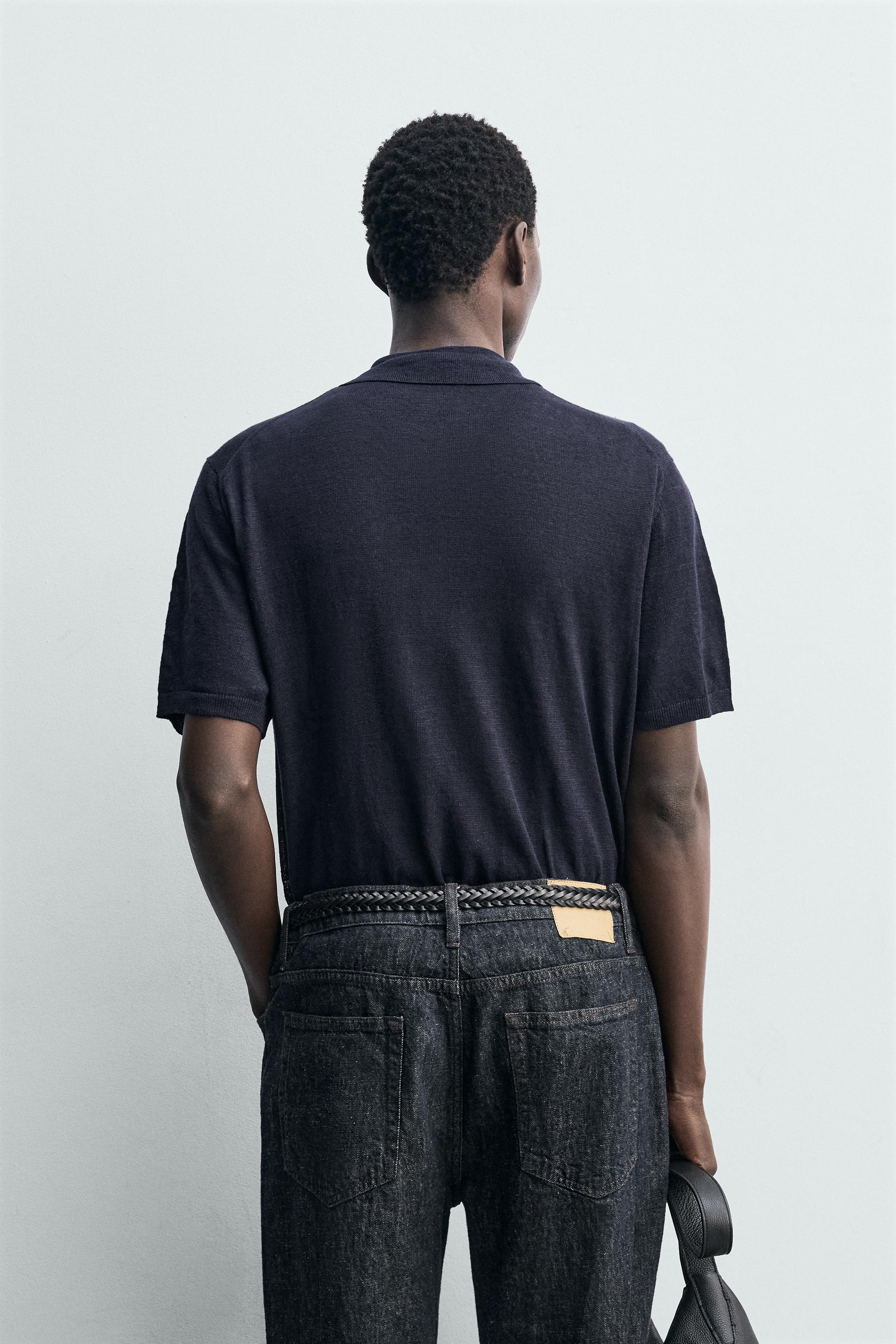 POLO EN MAILLE 100 % LIN