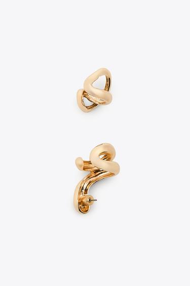 PACK OF 2 EAR CUFF EARRINGS - Golden by Zara - Image 2