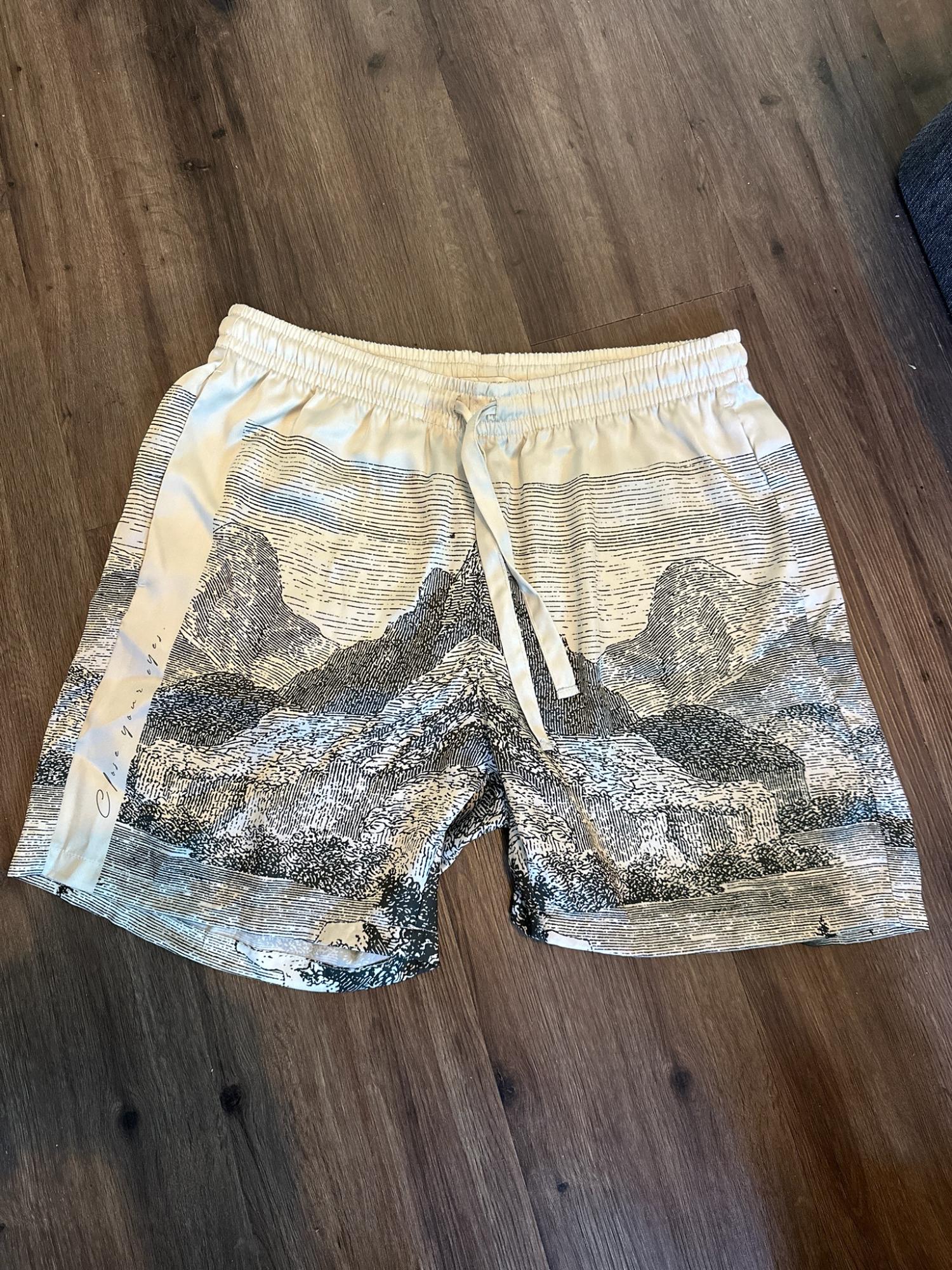 LANDSCAPE PRINT SHORTS SECOND HAND | Zara Preowned