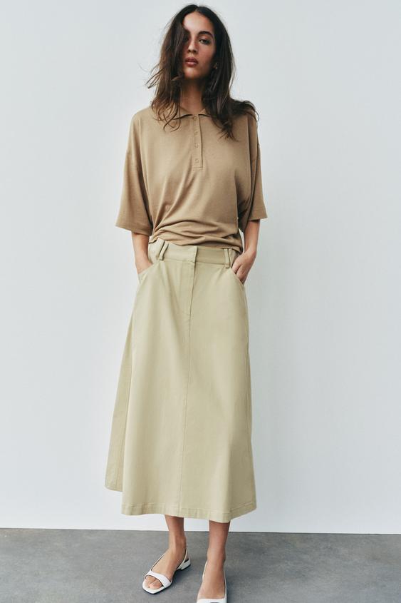 FALDA MIDI TRABILLAS - Arena de Zara - Imagen 0