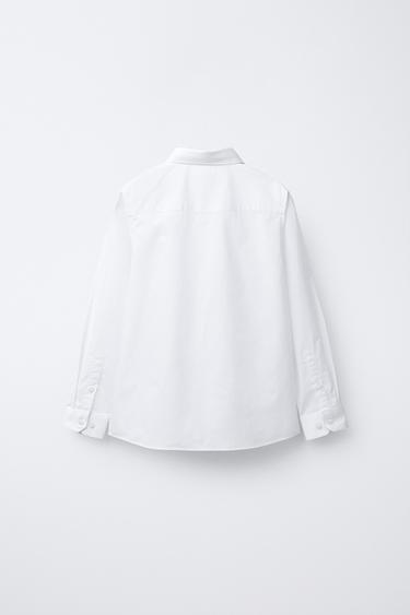 DETACHABLE VELVET BOW TIE SHIRT - White by Zara - Image 2