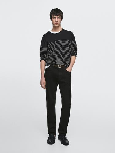 Jeans slim fit - Negro de Zara