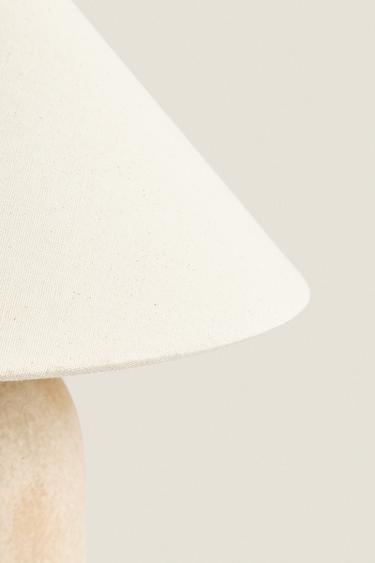 CERAMIC MINI TABLE LAMP - Ecru by Zara - Image 2