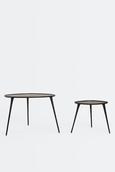 MESA AUXILIAR METÁLICA - Negro de Zara