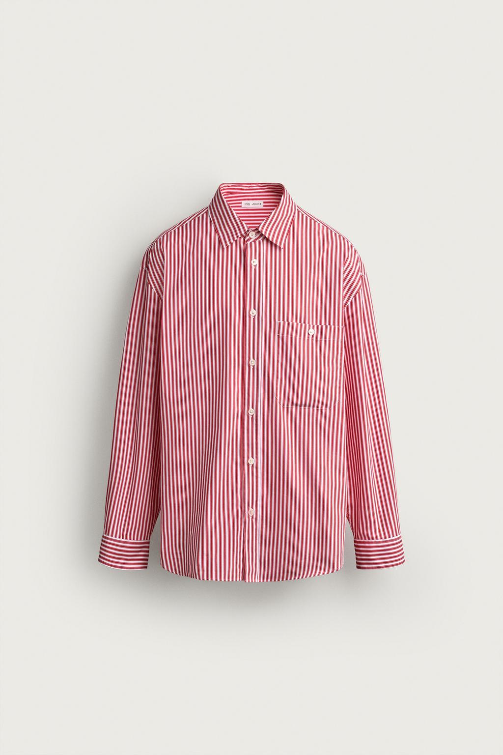 STRIPED BOXY FIT SHIRT
